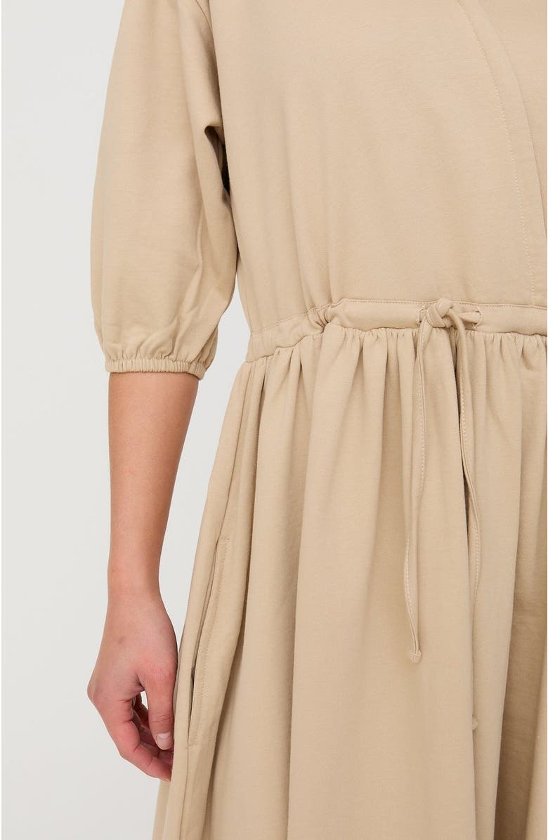 Turtledove London Organic Cotton Belle Dress, Alternate, color, Stone