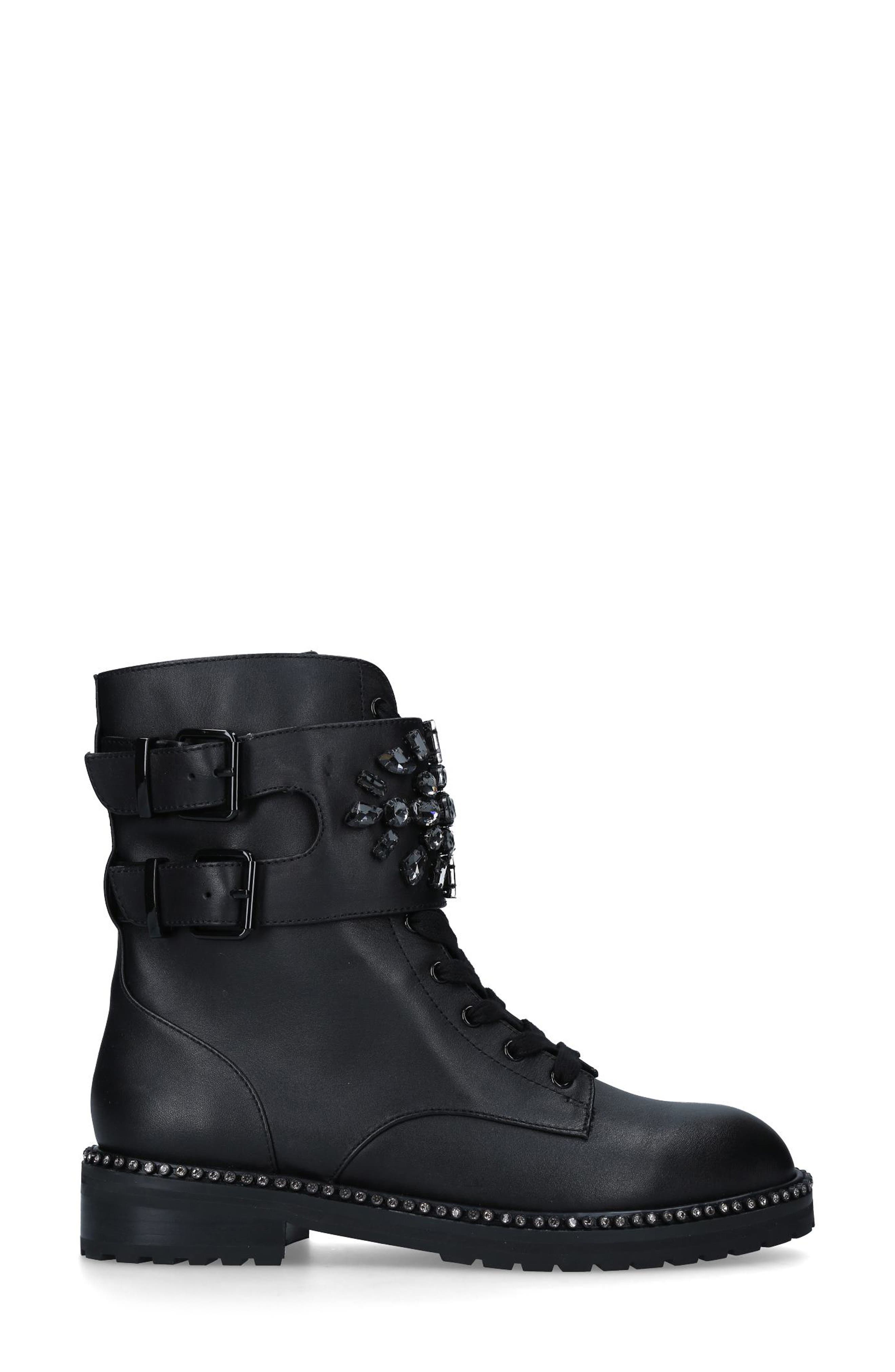 Kurt Geiger London Stoop Crystal Combat Boot, Alternate, color, 