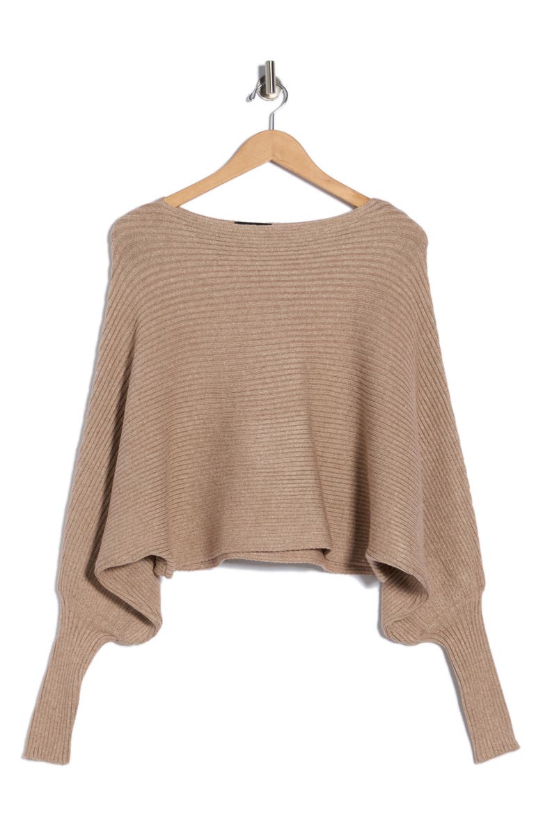 Love Token Franklin Batwing Crop Sweater, Alternate, color, Oatmeal