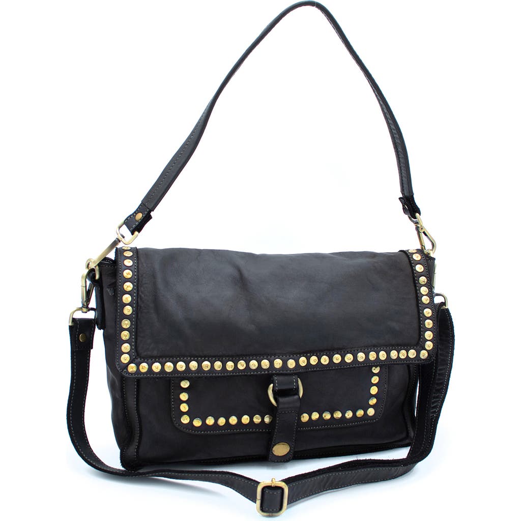 Bolsa Nova Emily Studded Shoulder Bag In Black