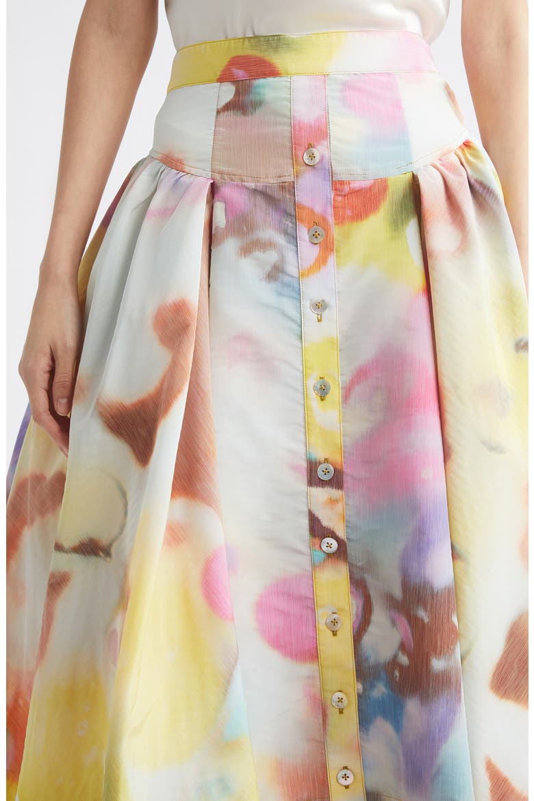 Moonshine Pleated Midi Skirt, Alternate, color, LIMEADE MULTI