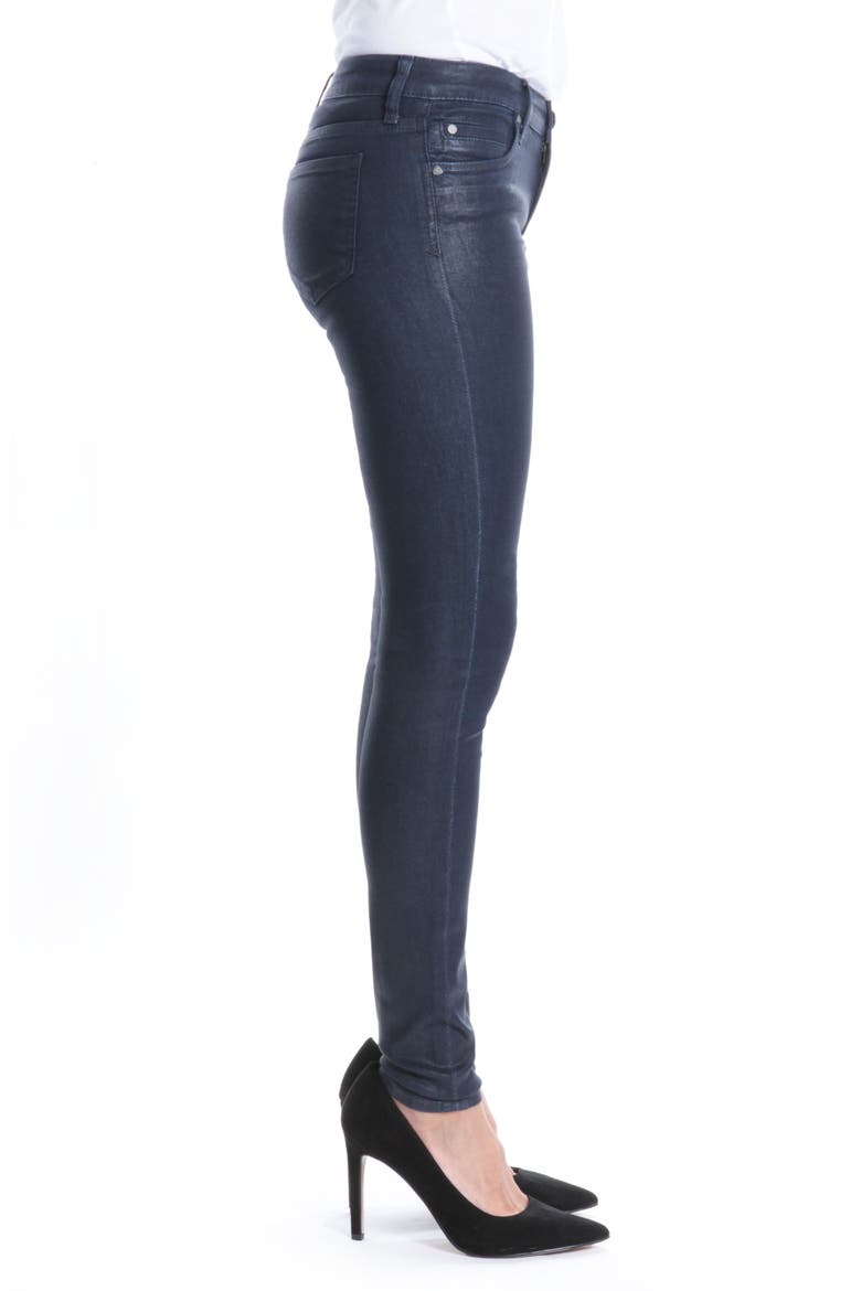Mia Navy Coated Jeans, Alternate, color, NAVY