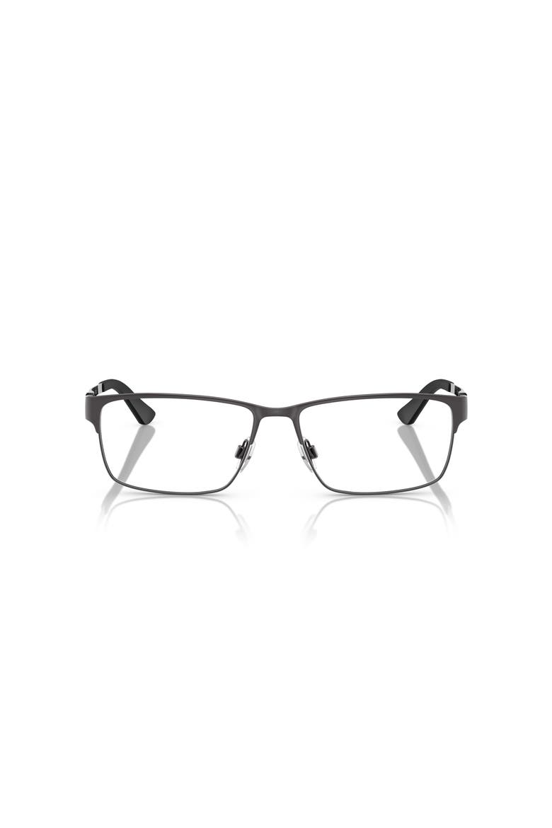 58mm Rectangle optical glasses, Alternate, color, Grey