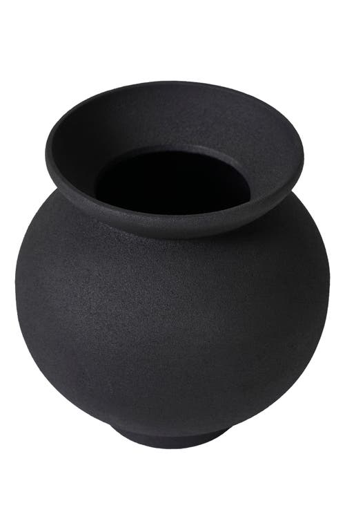 Renwil Cast Aluminum Decorative Vase In Black