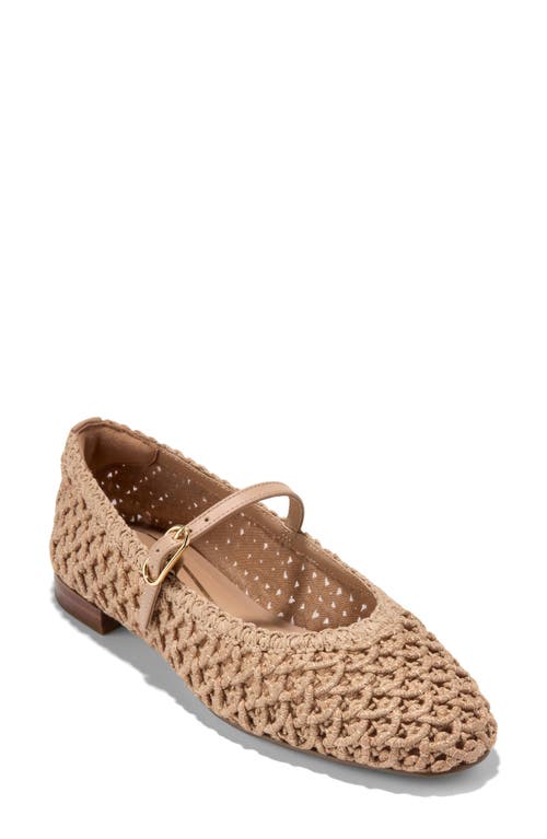 Cole Haan Harlan Woven Ballet Flats in Tuscan Sand Woven Fabric at Nordstrom, Size 9