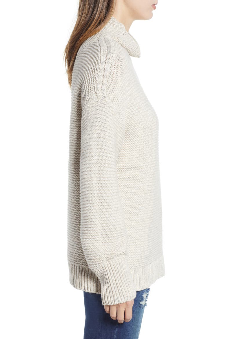 Turtleneck Sweater, Alternate, color, TAN SESAME