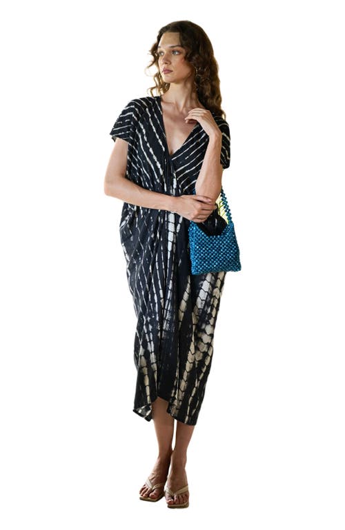 PINK HALEY Madella Hand Dyed Kaftan Dress in Black  product