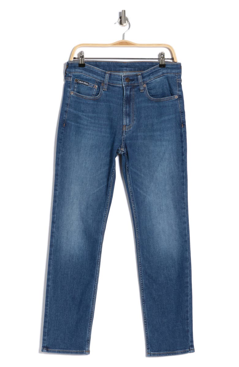 Calvin Klein Slim Leg Jeans, Main, color, Avalon
