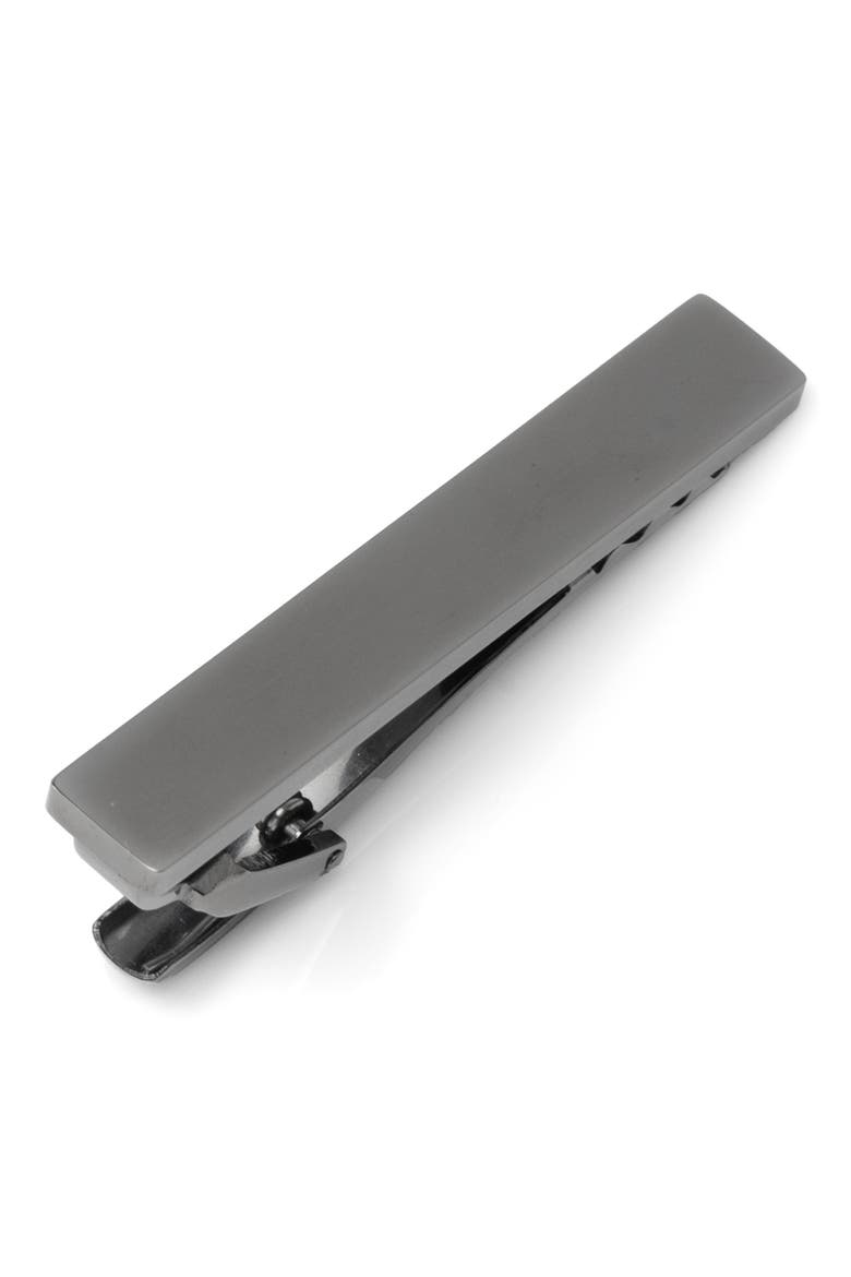 Gunmetal Stainless Steel Tie Clip, Main, color, GUNMETAL