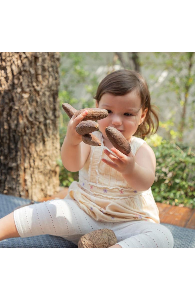 Kaplan Early Learning Company Nature's Geometry Toddler Loose Parts STEM Kit, Alternate, color, Beige