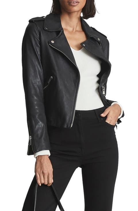 Gigi Leather Moto Jacket