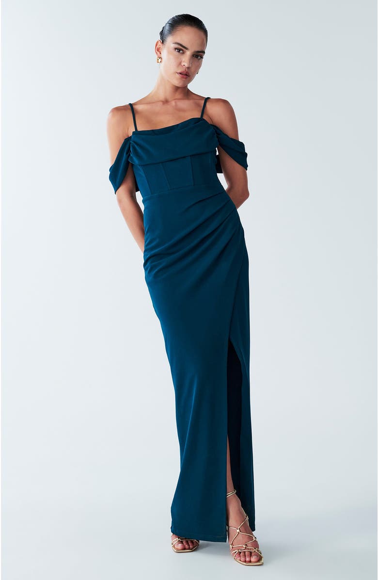 BWLDR Amaliah Dress, Main, color, Emerald