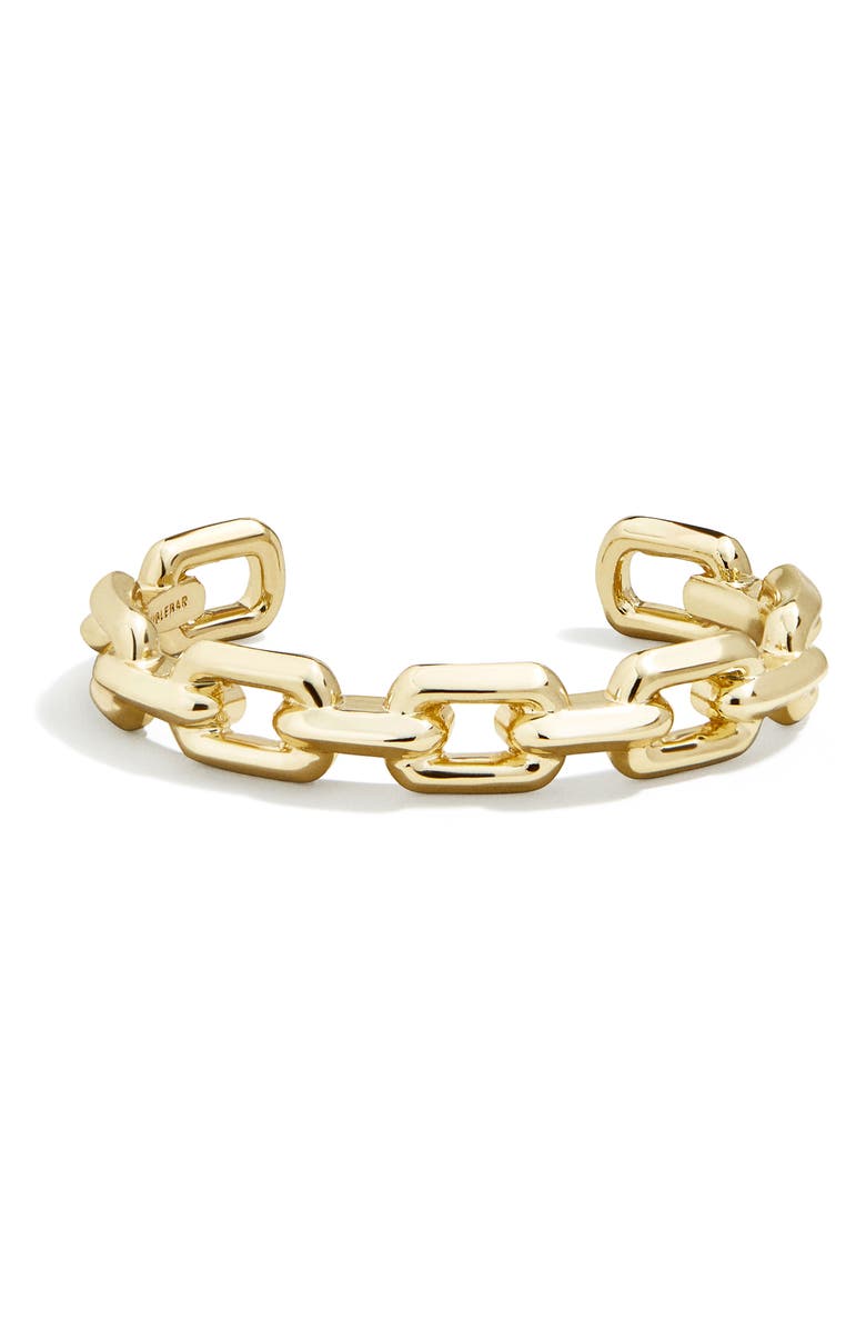 BaubleBar Mira Sculpted Chain Cuff Bracelet, Main, color,
