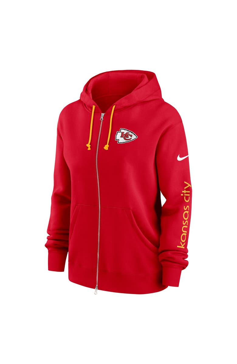 Nike Women's Nike Red Kansas City Chiefs Phoenix Hoodie Full-Zip Sweatshirt, Alternate, color, 