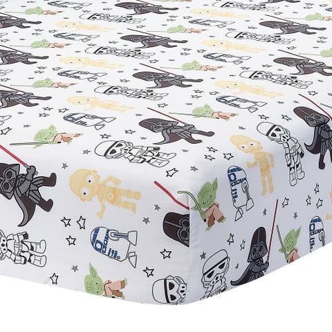 Star Wars Classic Fitted Crib/Toddler Sheet - Yoda/Darth Vader