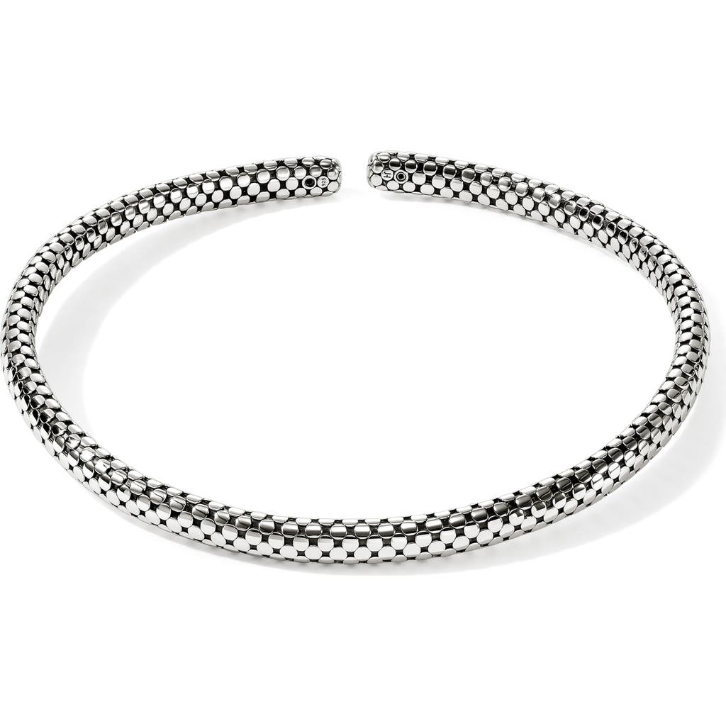 John Hardy Dot Coil Choker Necklace In Silver