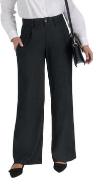 Jessica London Slubbed Denim Trouser