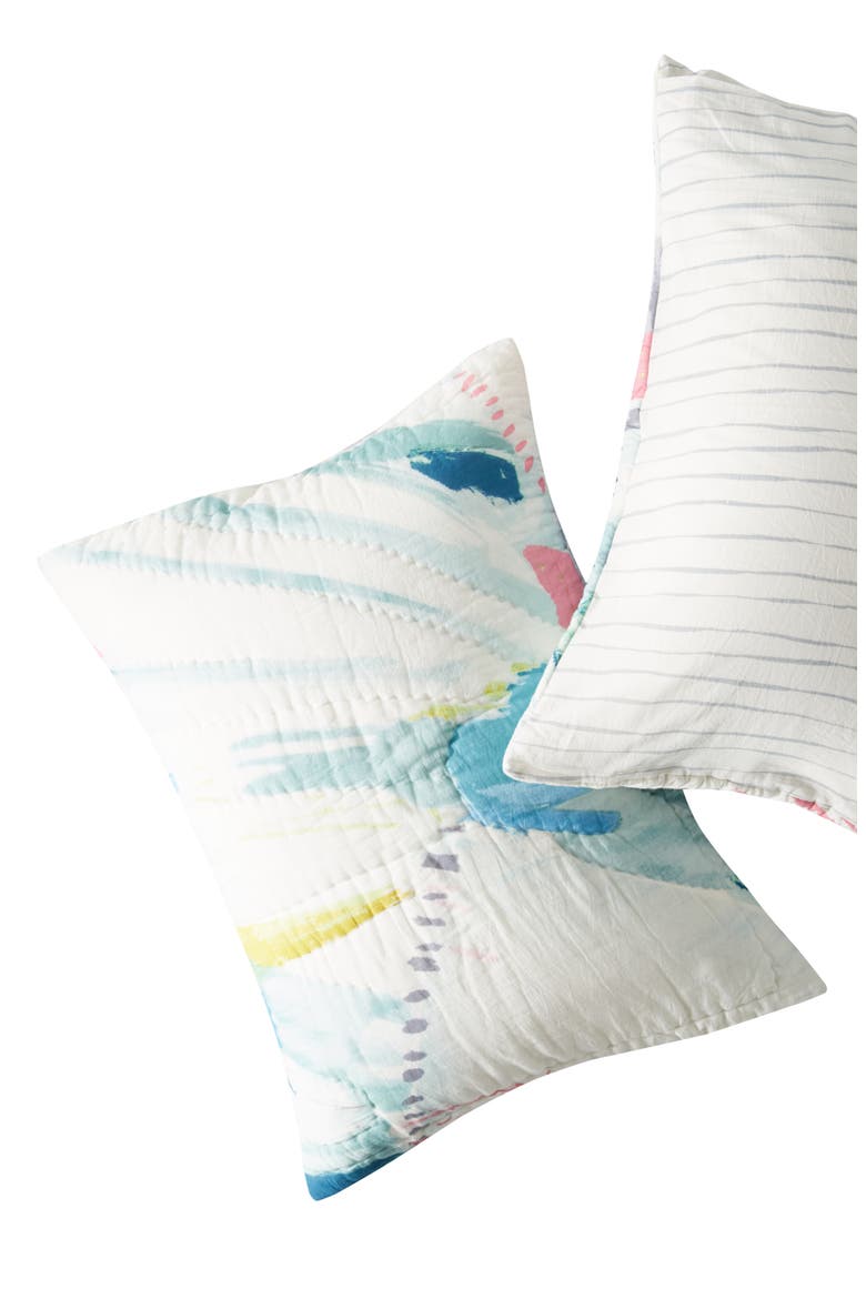 Anthropologie Laci Fowler Set of 2 Shams, Alternate, color, BLUE
