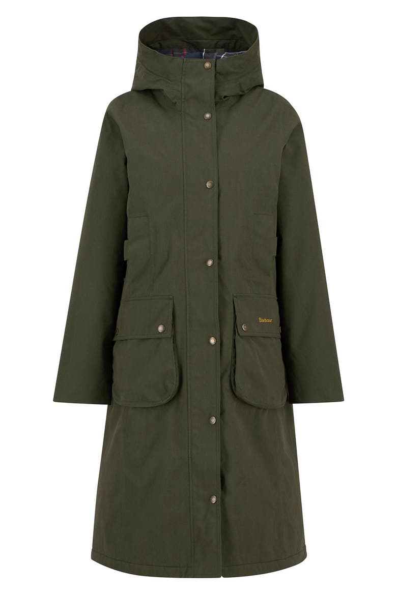 Bamburgh Hooded Waterproof Jacket, Alternate, color, OLIVE/ CLASSIC