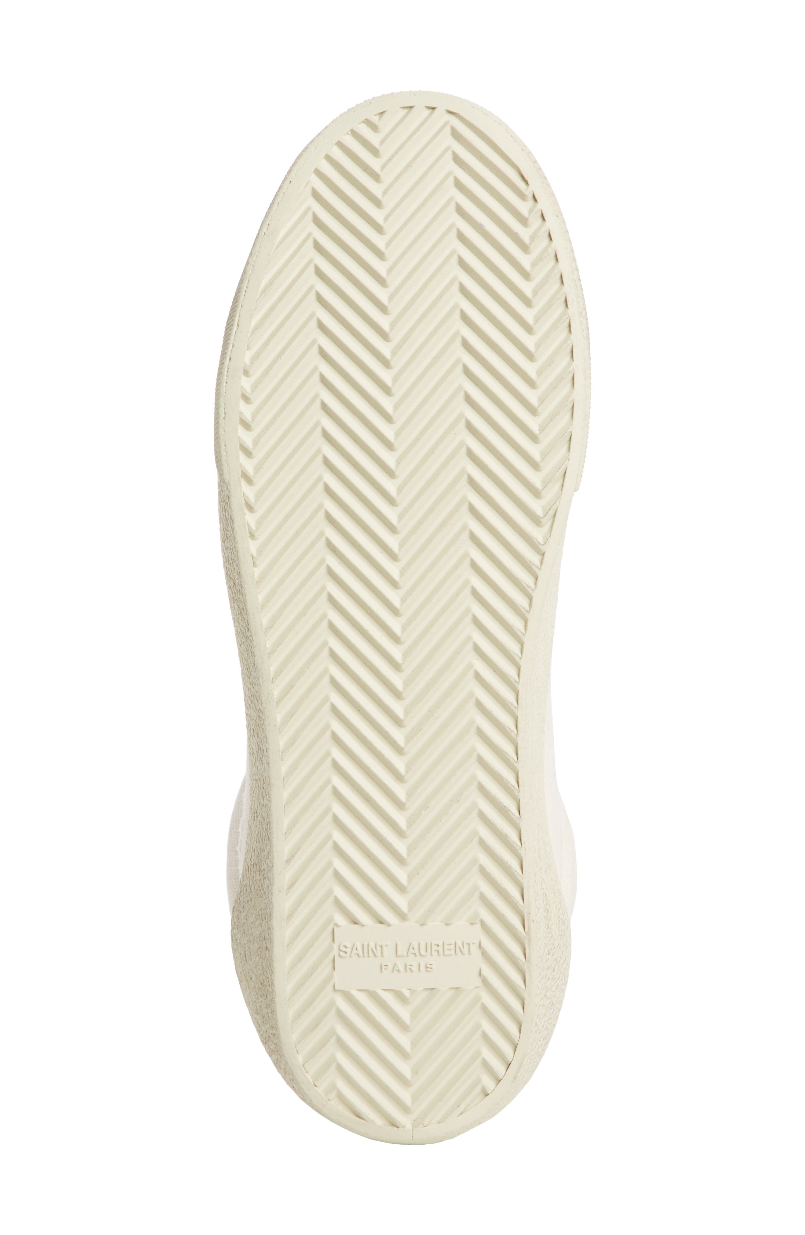 Saint Laurent Court Classic Embroidered Sneaker, Alternate, color, 