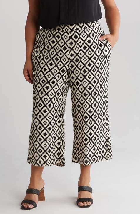 Crop Wide Leg Palazzo Pants (Plus)