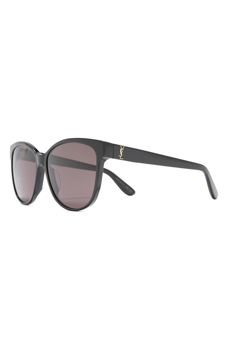 Saint Laurent 58mm Round Oval Sunglasses, Alternate, color,