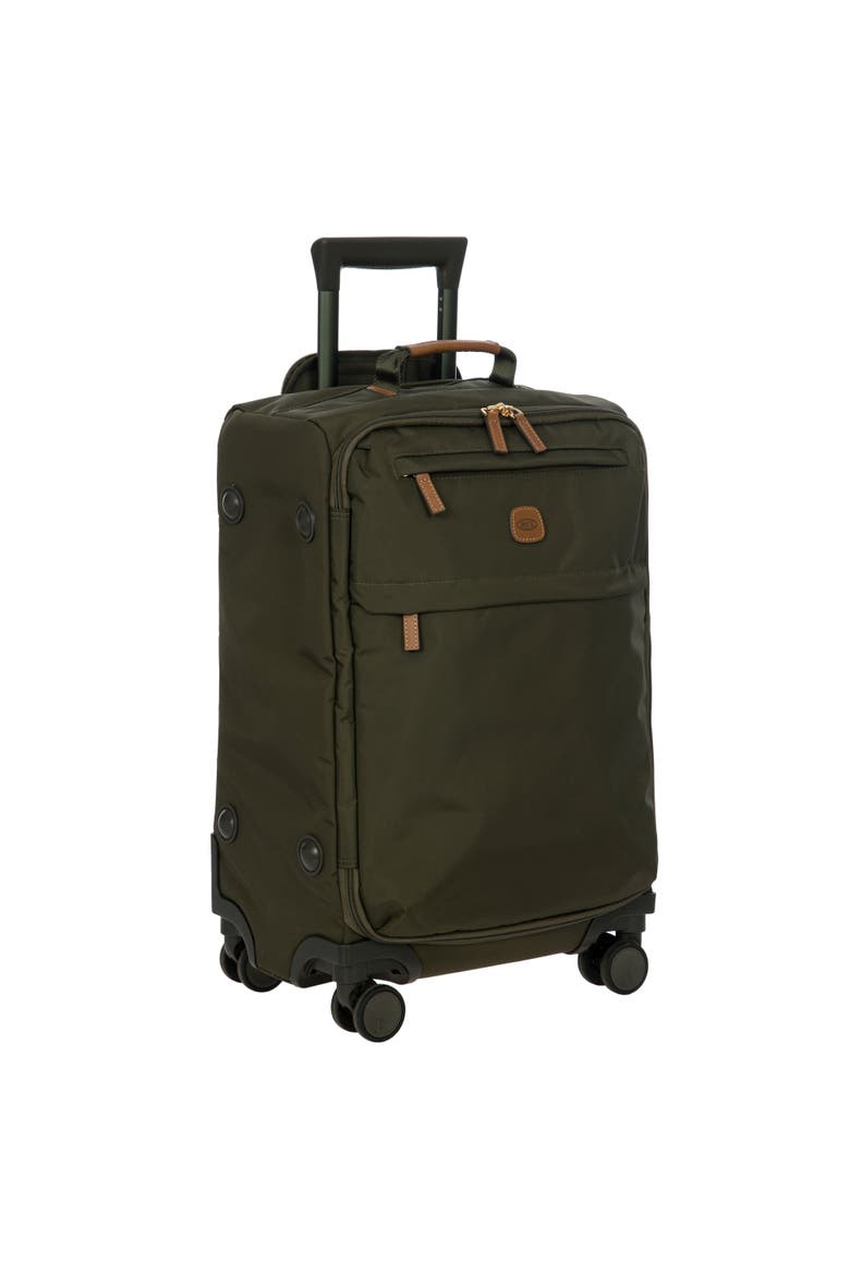 X Travel 21" Carry On Spinner & Large Sportina Tote Bag 2 Piece Luggage Set, Alternate, color, Olive
