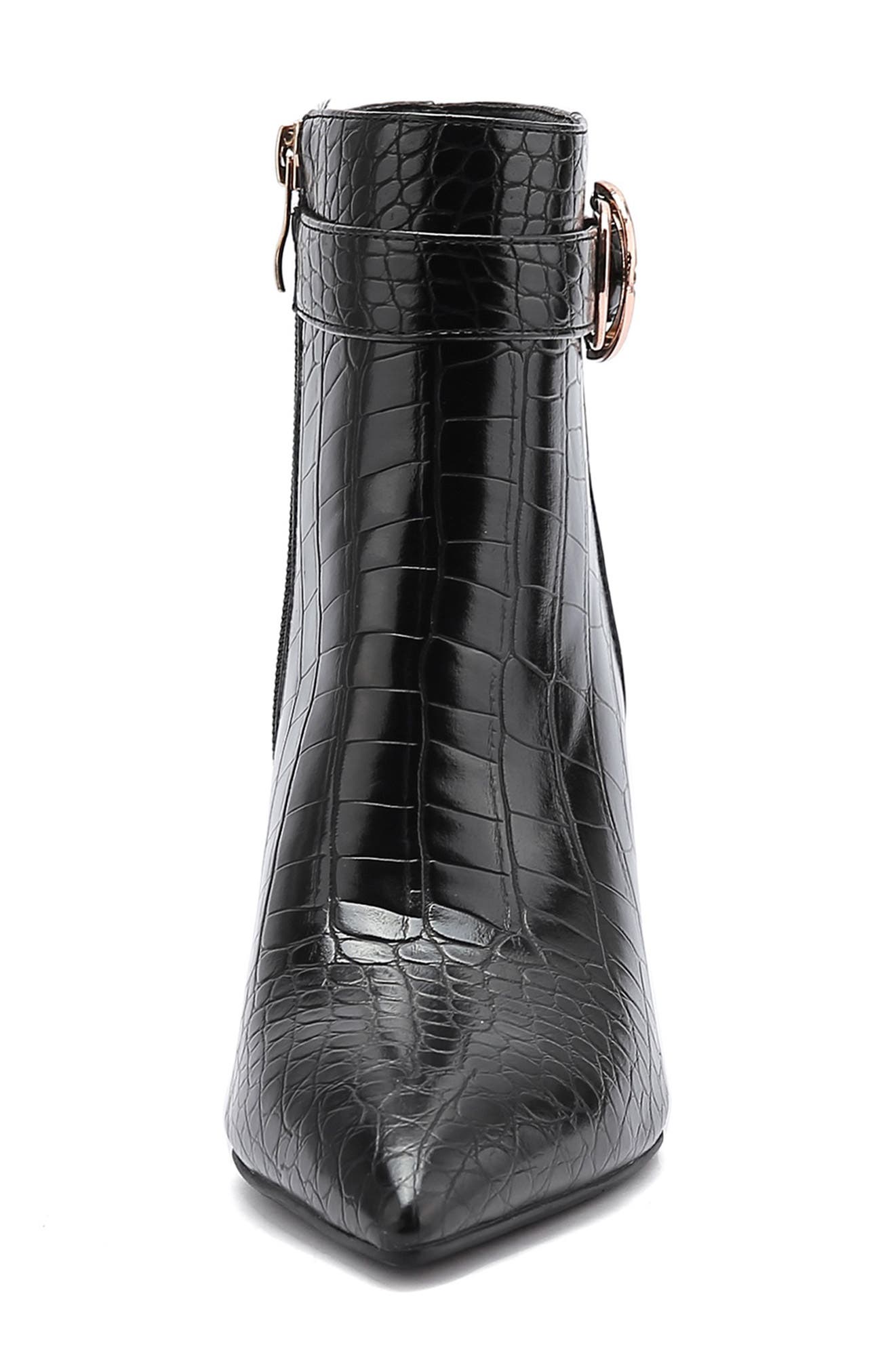 NINETY UNION Groovy Croc Embossed Boot, Alternate, color, Black