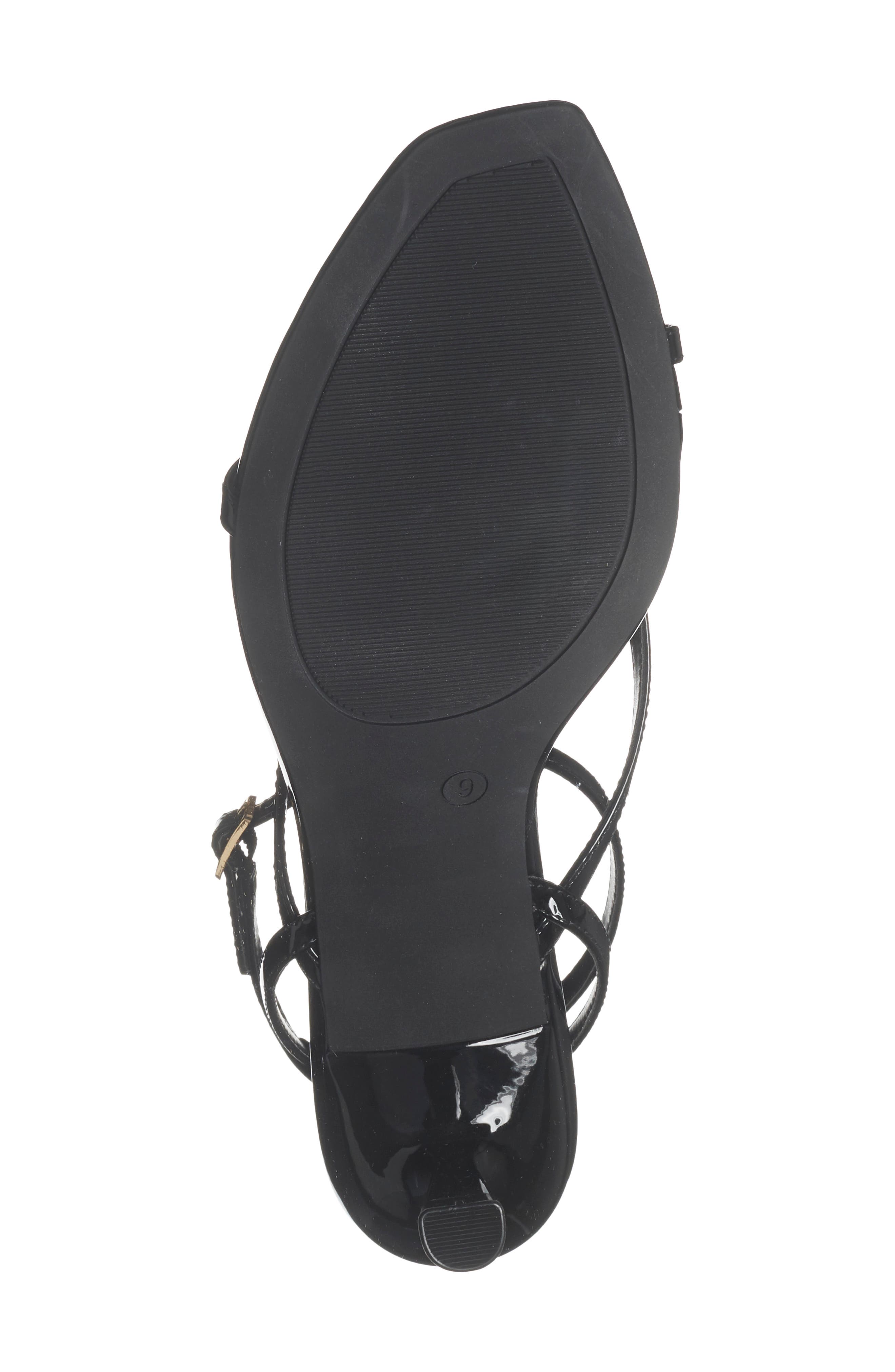 Daniella Ankle Strap Sandal, Alternate, color, BLACK PATENT
