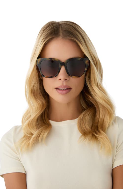 Diff Bella Ii 54mm Polarized Gradient Square Sunglasses In Brown Gradient