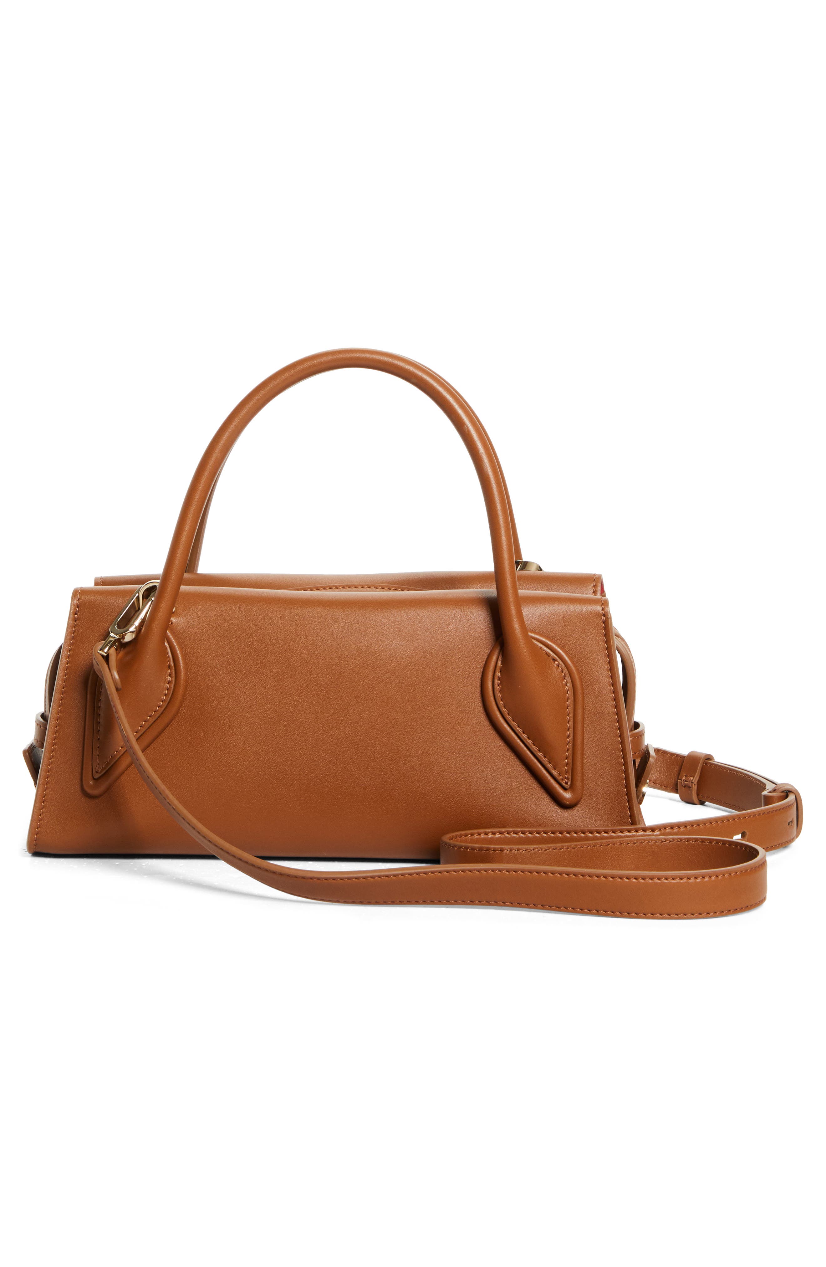 Mini Lambskin Baquette Bag, Alternate, color, CUOIO