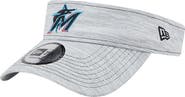 New Era Men's New Era  Gray Miami Marlins Adjustable Visor