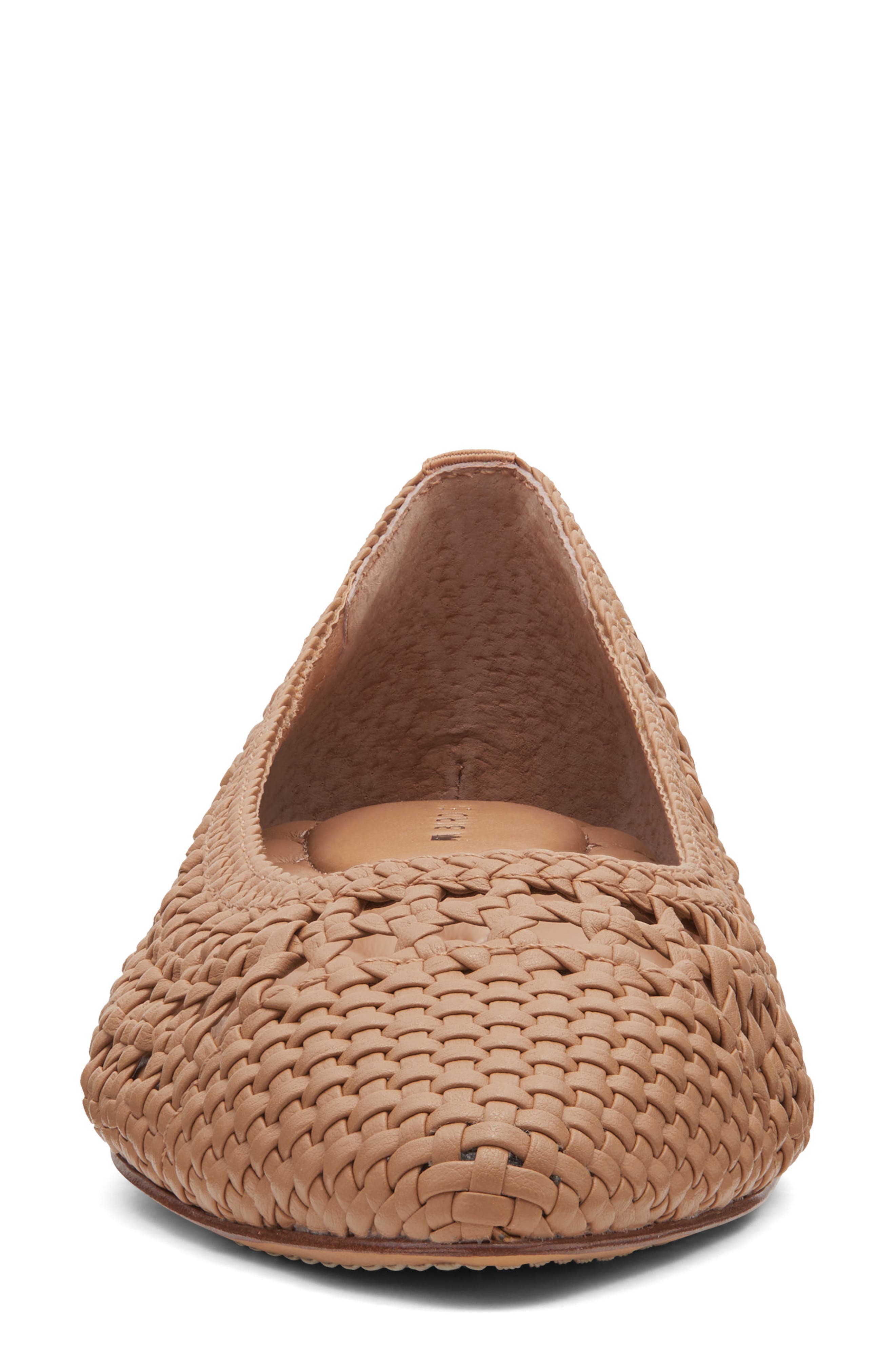 Goldfinch Woven Ballet Flat, Alternate, color, ALMOND WOVEN