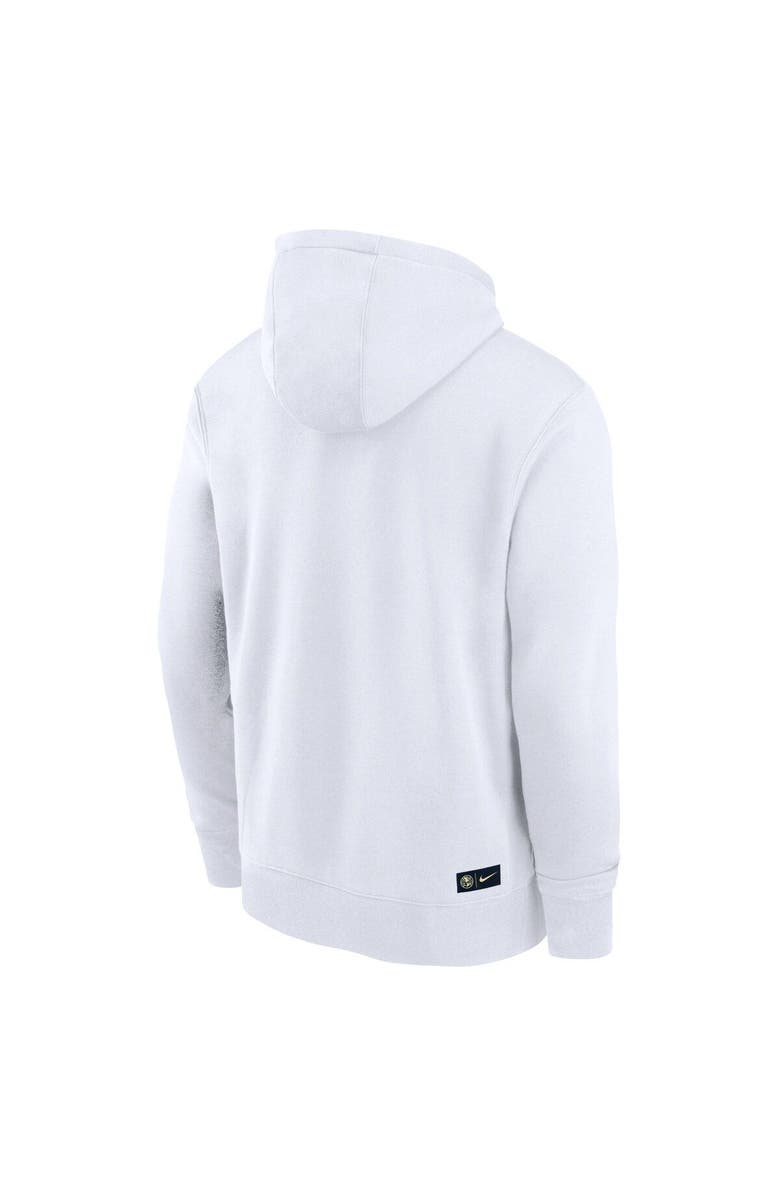 Nike Men's Nike White Club America Fleece Pullover Hoodie, Alternate, color, 