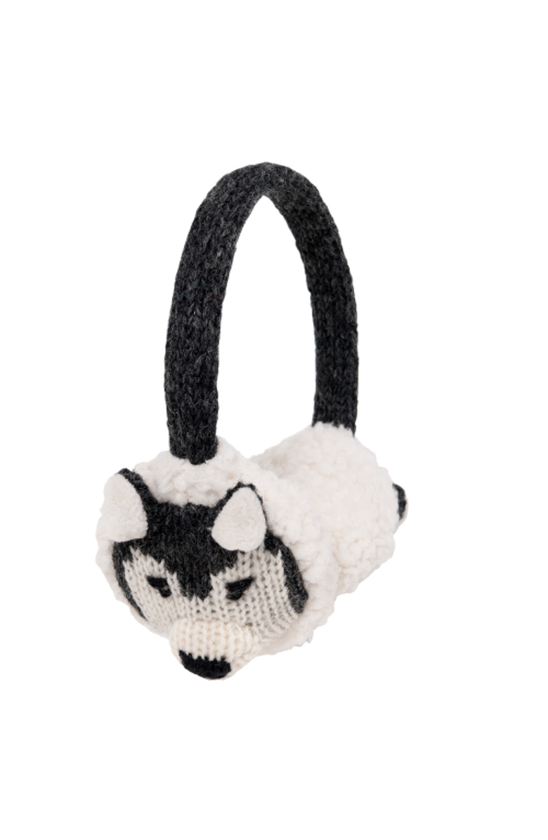 Nirvanna Designs Wolf Earmuffs, Main, color, White