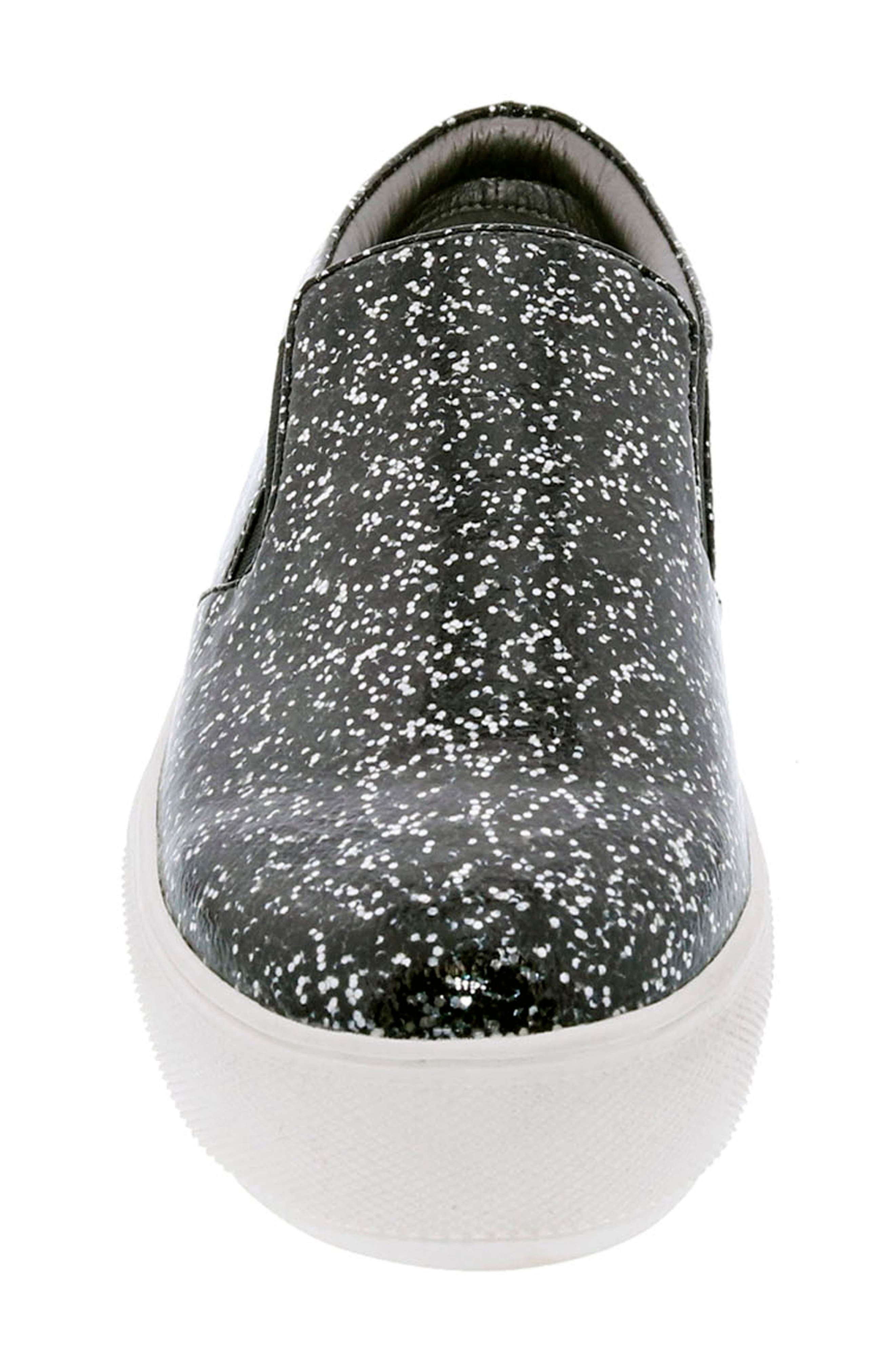 BELLINI Accent Glitter Slip-On Sneaker, Alternate, color, Black Sparkle