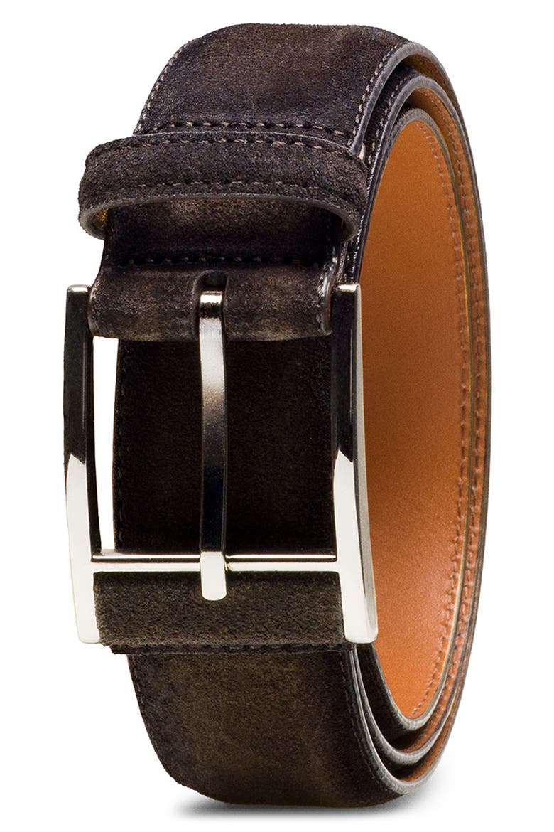 Velaz Suede Belt, Alternate, color, BROWN SUEDE