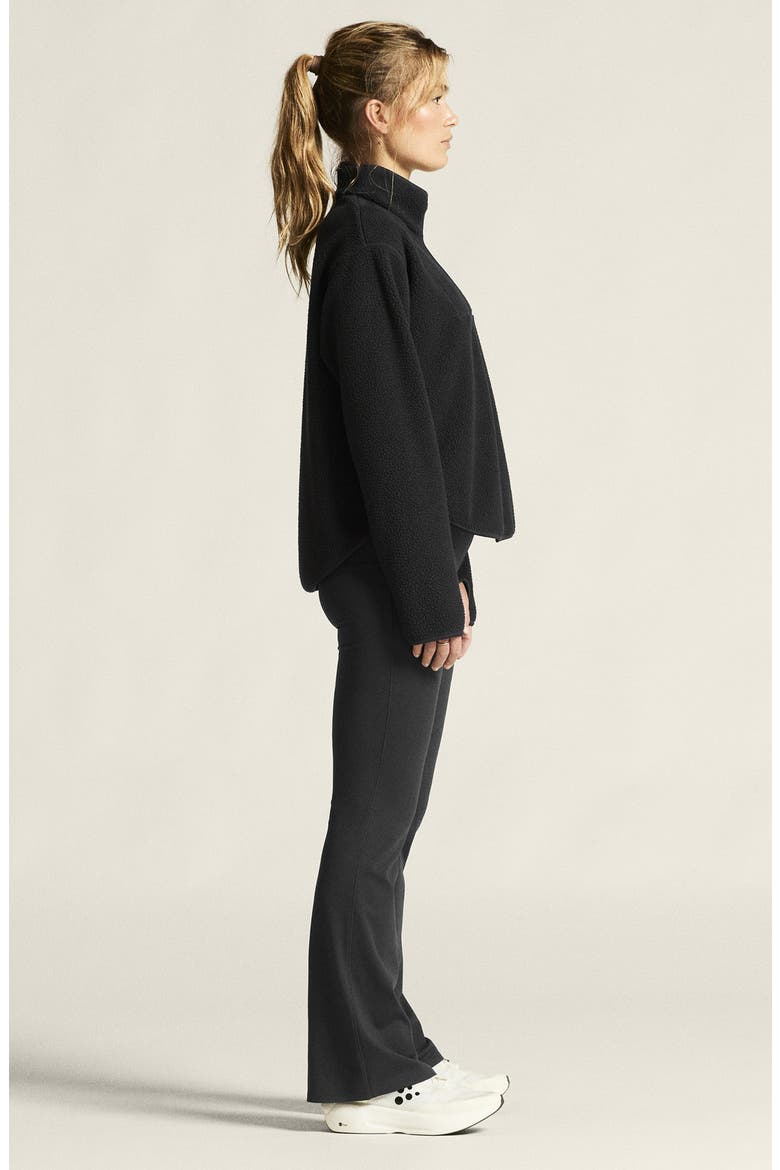 Join High Pile Fleece Half Zip Pullover, Alternate, color, BLACK