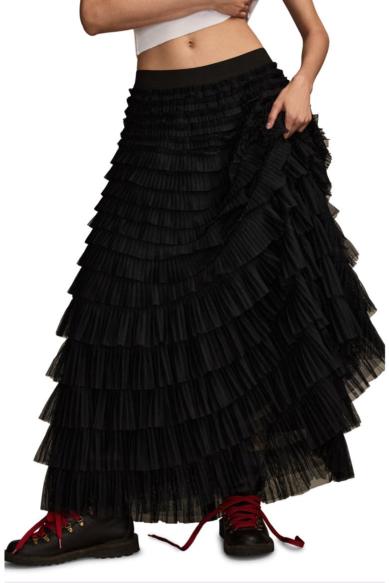 Tiered Ruffle Tulle Maxi Skirt (Women) | Nordstrom