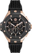 PHILIPP PLEIN Chronograph Royal Quartz Silicone Strap Watch, 46mm