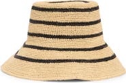 Vince Stripe Straw Cloche