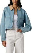 BLANKNYC Denim Crop Chore Jacket