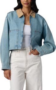 BLANKNYC Denim Crop Chore Jacket