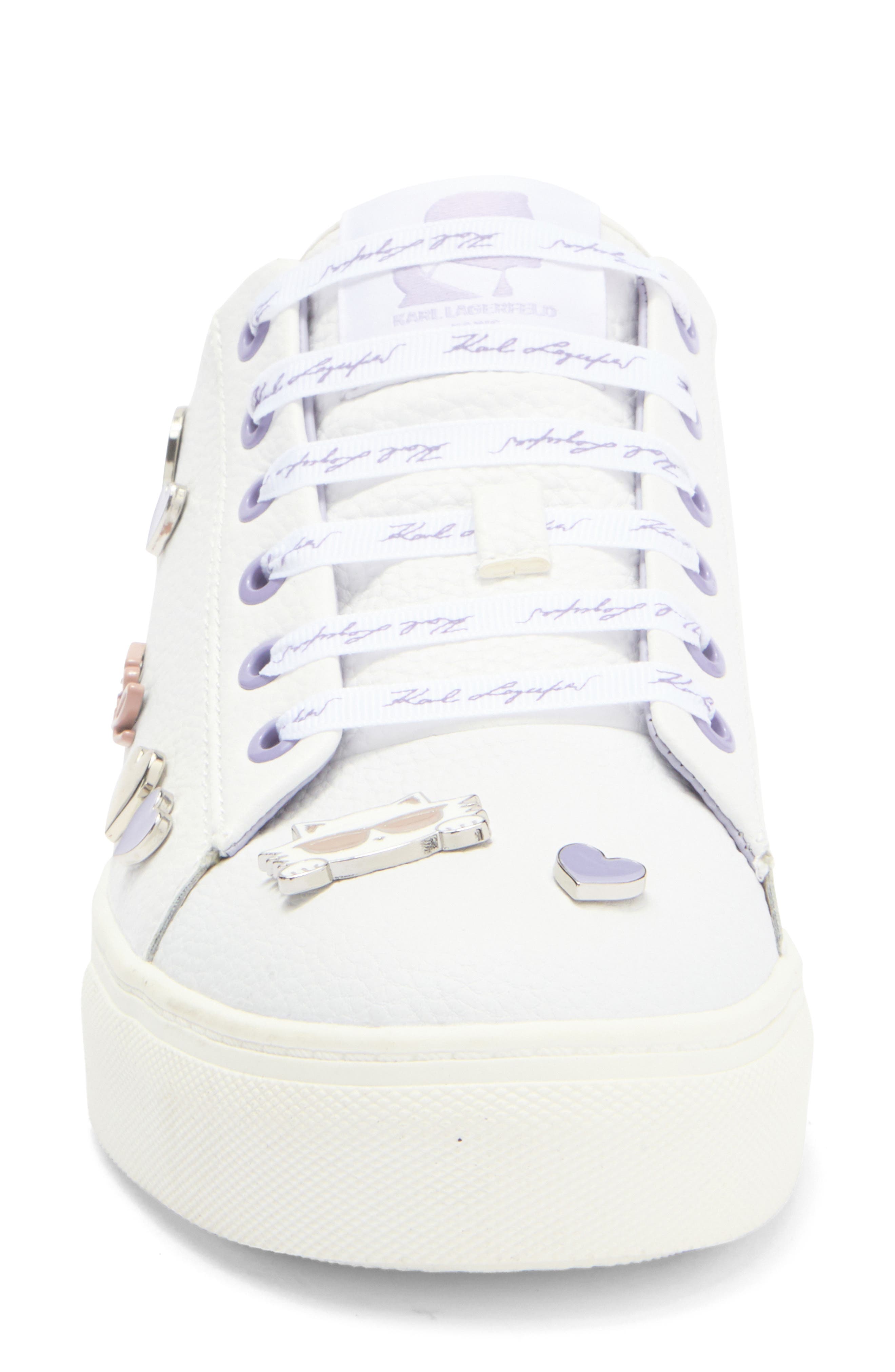 Cate Pins Lace-Up Sneaker, Alternate, color, WHITE/ PERIWINKLE