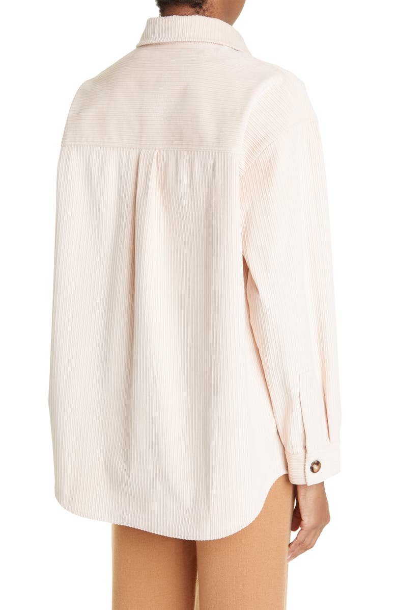 Monrow Oversize Corduroy Shacket, Alternate, color, 