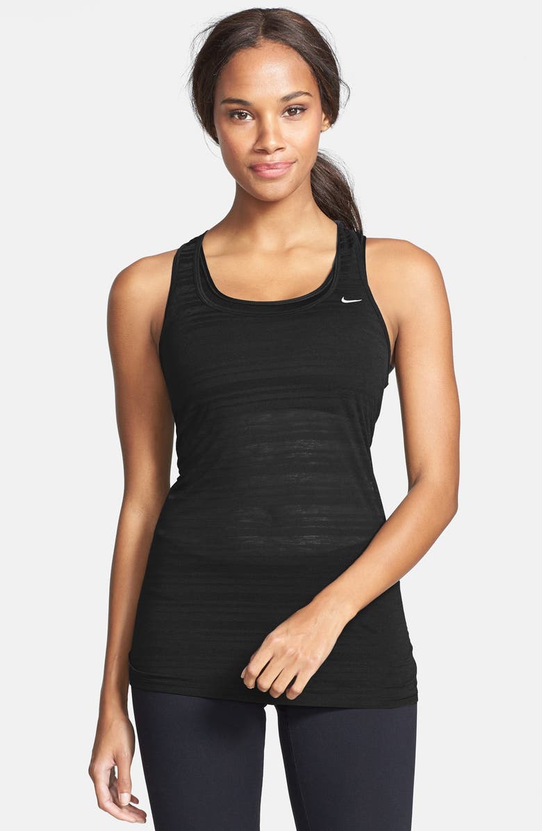 Nike 'Touch Breeze Stripe' Dri-FIT Racerback Tank, Main, color,