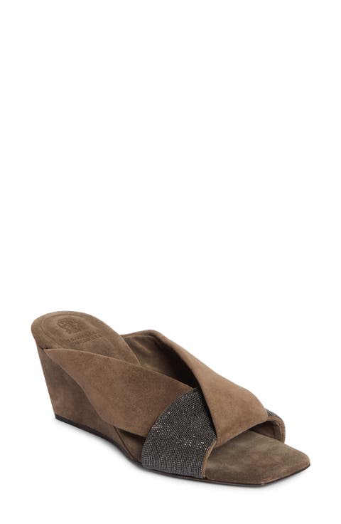 Brunello Cucinelli Heeled Wedges | Nordstrom