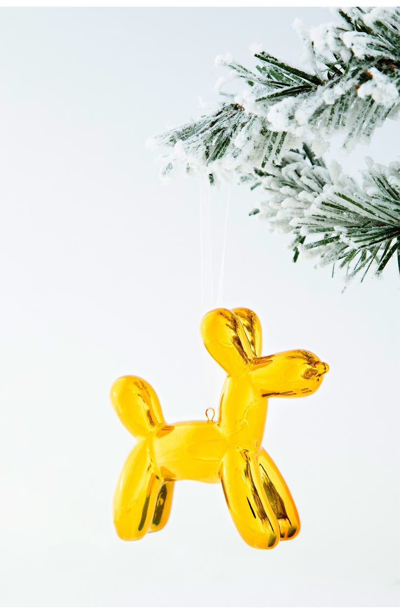 INTERIOR ILLUSIONS Holiday 3.25" Balloon Dog Ornament - Pack of 6, Alternate, color,