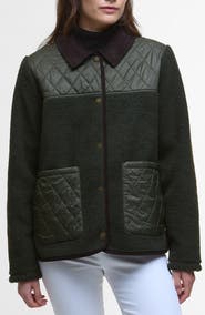 Barbour Laurel High Pile Fleece Quilted Jacket