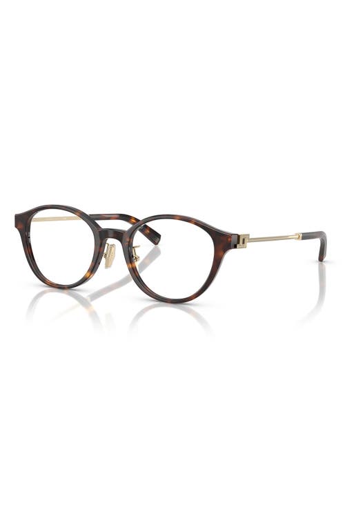 Tiffany & Co . 48mm Round Optical Glasses In Brown